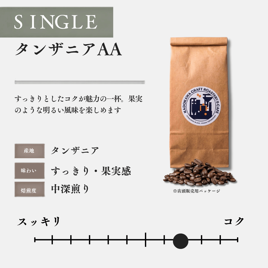 角川クラフトコーヒー｜タンザニアAA